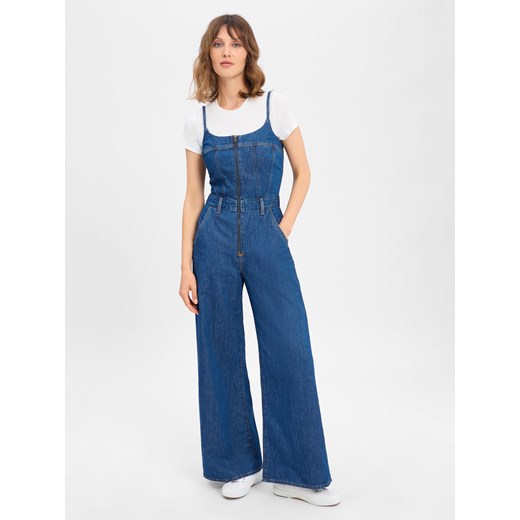 Levi's Kombinezon damski Kobiety Bawełna blue stone jednolity ze sklepu vangraaf w kategorii Kombinezony damskie - zdjęcie 184027359