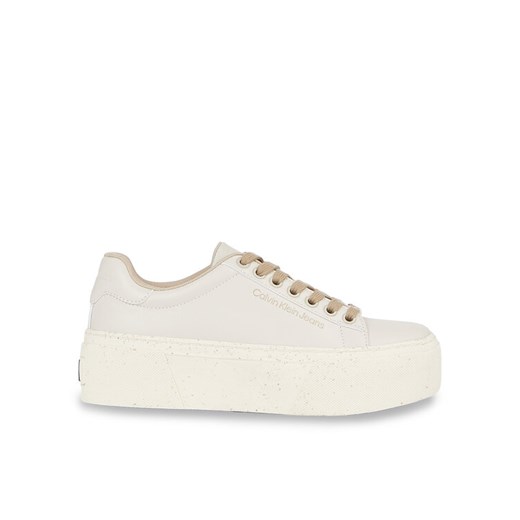 Sneakersy Calvin Klein Jeans Bold Vulc Flatf Low Laceup Wn YW0YW01229 Beżowy 38 eobuwie.pl