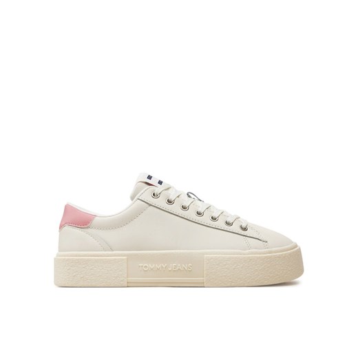 Sneakersy Tommy Jeans Tjw Foxing Flatform Sneaker EN0EN02567 Écru ze sklepu eobuwie.pl w kategorii Buty sportowe damskie - zdjęcie 184029397