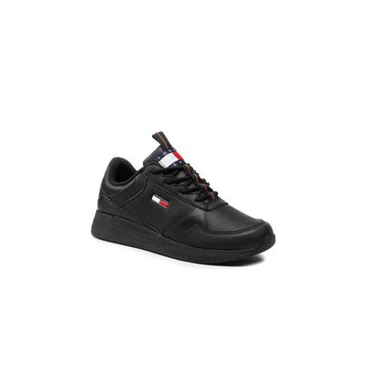 Sneakersy Tommy Jeans Flexi Runner Ess EM0EM01080 Czarny Tommy Jeans 41 eobuwie.pl