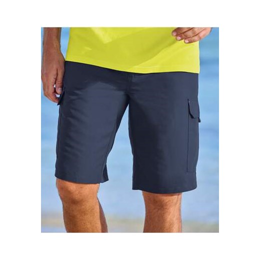 Luźne bermudy z mikrofibry Ocean ze sklepu Atlas For Men w kategorii Spodenki męskie - zdjęcie 184029586