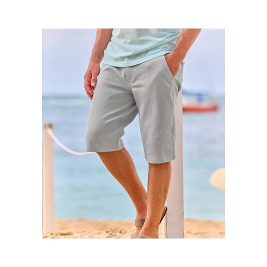 Jasnoszare bermudy chino ze sklepu Atlas For Men w kategorii Spodenki męskie - zdjęcie 184029625
