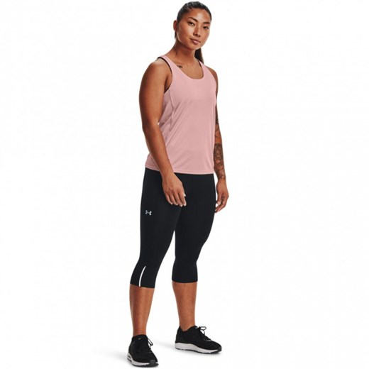 Damskie legginsy do biegania Under Armour UA Launch Capris - czarne ze sklepu Sportstylestory.com w kategorii Spodnie damskie - zdjęcie 184030575