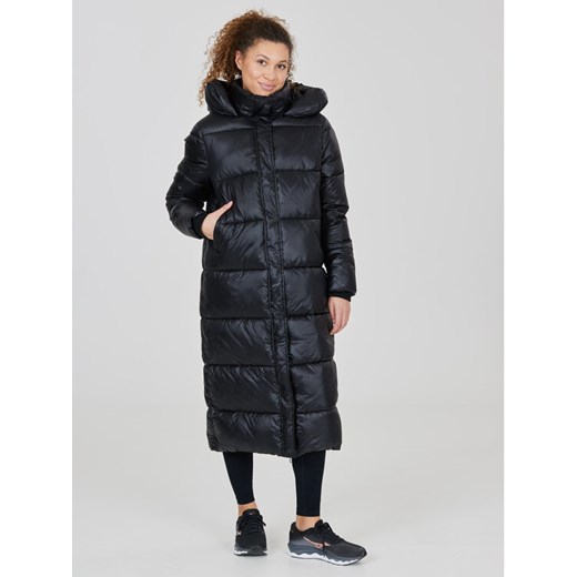 Athlecia Kurtka zimowa Elly W Maxi Puffer EA233361 Czarny Regular Fit ze sklepu MODIVO w kategorii Kurtki damskie - zdjęcie 184030807