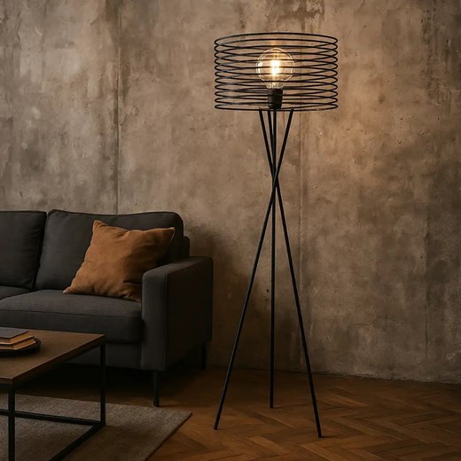 Lampa stojąca loftowa czarna LIXA LOFT ze sklepu Lysne w kategorii Lampy podłogowe - zdjęcie 184031249