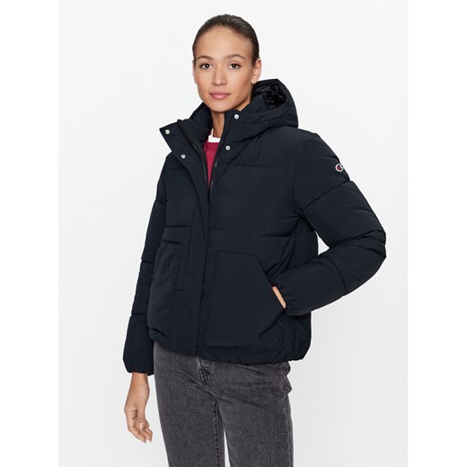 Champion Kurtka przejściowa Hooded Jacket 116921 Czarny Custom Fit ze sklepu MODIVO w kategorii Kurtki damskie - zdjęcie 184031468
