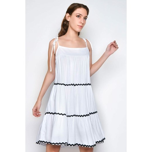 H.H.G. Sukienka w kolorze biało-czarnym M Limango Polska okazja