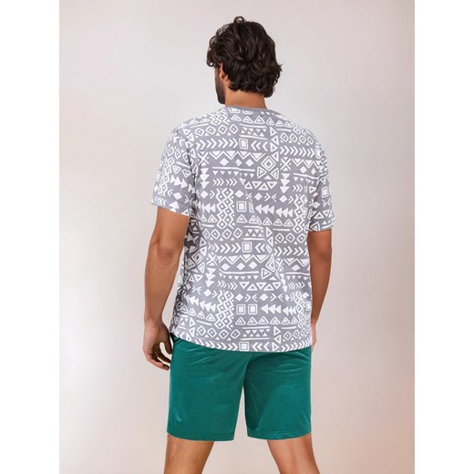 T-shirt męski szary Sinsay z krótkim rękawem