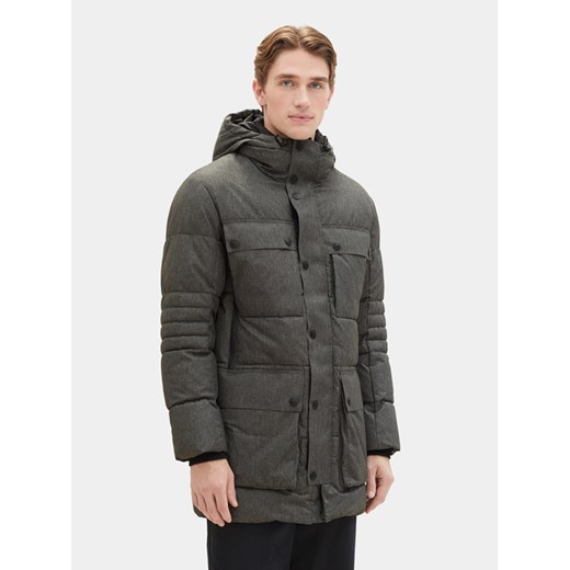 Tom Tailor Kurtka zimowa 1037359 Szary Regular Fit ze sklepu MODIVO w kategorii Kurtki męskie - zdjęcie 184034016