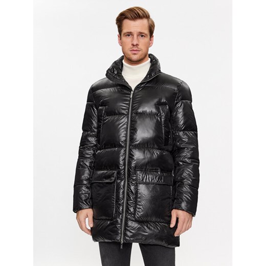 KARL LAGERFELD Kurtka zimowa 455002 534513 Czarny Regular Fit ze sklepu MODIVO w kategorii Kurtki męskie - zdjęcie 184034017