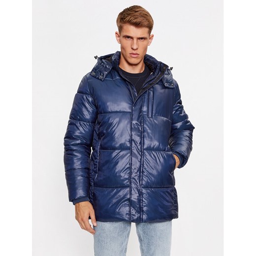 Guess Kurtka zimowa M3BL28 WFP50 Granatowy Regular Fit ze sklepu MODIVO w kategorii Kurtki męskie - zdjęcie 184034045