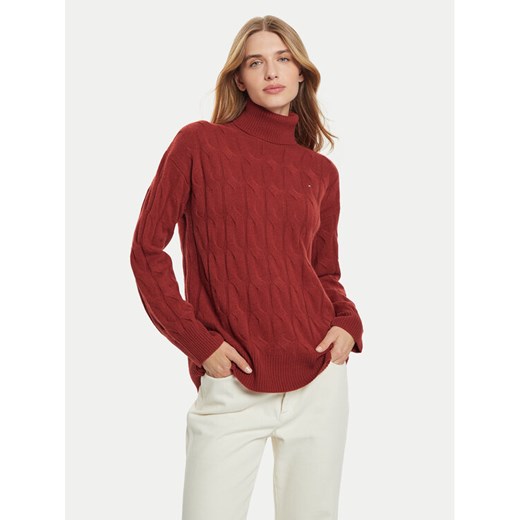 Tommy Hilfiger Golf WW0WW43102 Czerwony Regular Fit ze sklepu MODIVO w kategorii Swetry damskie - zdjęcie 184035827