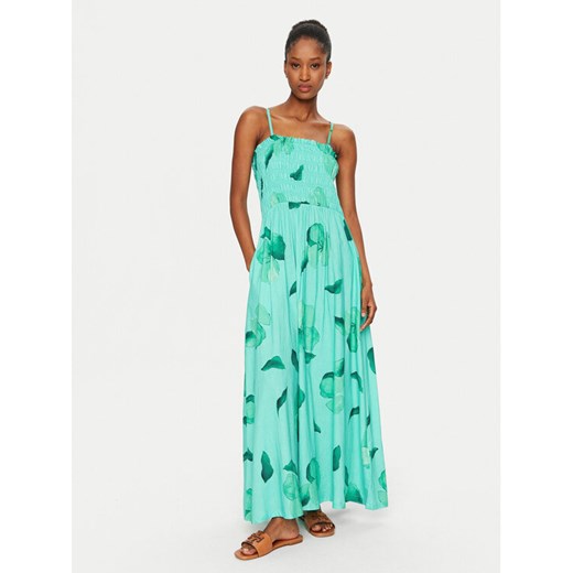 Seafolly Sukienka letnia Secret Garden 55375-DR Zielony Regular Fit ze sklepu MODIVO w kategorii Sukienki - zdjęcie 184035845