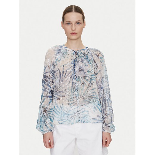 Guess Bluzka W5GH60 W0WA2 Niebieski Regular Fit ze sklepu MODIVO w kategorii Bluzki damskie - zdjęcie 184035847