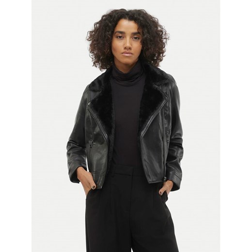 Vero Moda Kurtka z imitacji skóry Hailey 10250405 Czarny Regular Fit ze sklepu MODIVO w kategorii Kurtki damskie - zdjęcie 184035858