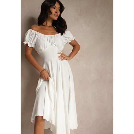 Sukienka Renee z dekoltem typu hiszpanka midi 