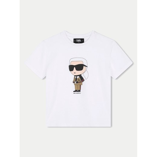 Karl Lagerfeld Kids T-Shirt Z30241 D Biały Regular Fit ze sklepu MODIVO w kategorii T-shirty chłopięce - zdjęcie 184038418