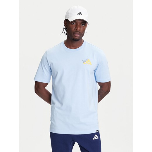 adidas T-Shirt Food Grilled Cheese Graphic JM6460 Błękitny Regular Fit ze sklepu MODIVO w kategorii T-shirty męskie - zdjęcie 184038425