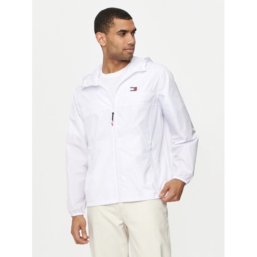 Tommy Jeans Wiatrówka Chicago DM0DM20204 Biały Regular Fit ze sklepu MODIVO w kategorii Kurtki męskie - zdjęcie 184038495