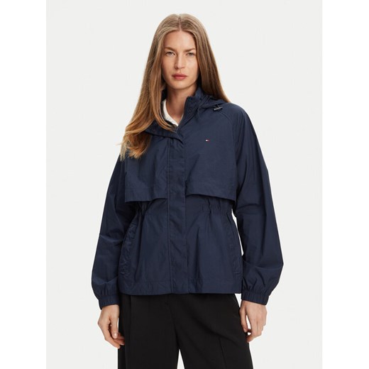 Tommy Hilfiger Wiatrówka WW0WW46444 Granatowy Relaxed Fit ze sklepu MODIVO w kategorii Kurtki damskie - zdjęcie 184038506