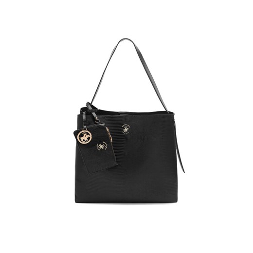 Beverly Hills Polo Club Torebka BHPC-W-05-A23 Czarny ze sklepu MODIVO w kategorii Torby Shopper bag - zdjęcie 184038535