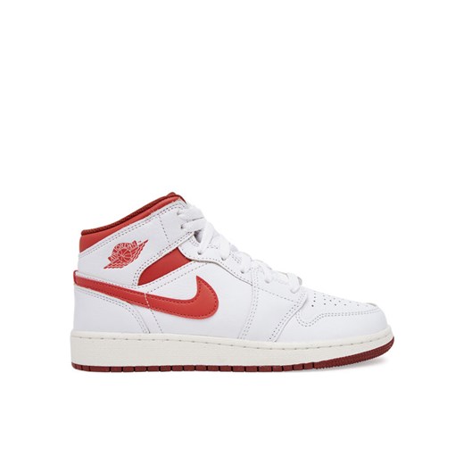 Nike Sneakersy Air Jordan 1 MID SE FJ3464 Biały ze sklepu MODIVO w kategorii Buty sportowe dziecięce - zdjęcie 184038555