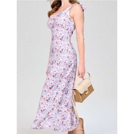 Sinsay - Sukienka maxi w kwiaty z wiskozą - wielobarwny ze sklepu Sinsay w kategorii Sukienki - zdjęcie 184040466