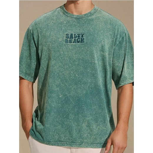 Sinsay - Koszulka - zielony ze sklepu Sinsay w kategorii T-shirty męskie - zdjęcie 184040495