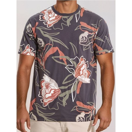 Sinsay - Koszulka z ozdobnym nadrukiem - szary ze sklepu Sinsay w kategorii T-shirty męskie - zdjęcie 184040499
