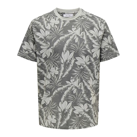 ONLY &amp; SONS Koszulka &quot;Perry&quot; w kolorze jasnozielono-antracytowym ze sklepu Limango Polska w kategorii T-shirty męskie - zdjęcie 184041748
