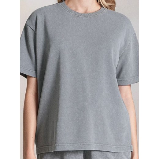Sinsay - Bluza z krótkim rękawem - szary ze sklepu Sinsay w kategorii Bluzki damskie - zdjęcie 184042497