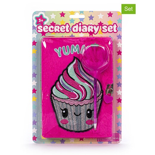 Tri-Coastal Design 2-częściowy zestaw &quot;Cupcake&quot; w kolorze różowym ze sklepu Limango Polska w kategorii Akcesoria biurowe - zdjęcie 184042925