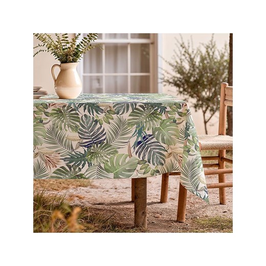 Mint Rugs Obrus &quot;Tropical Deisy&quot; w kolorze kremowo-zielonym ze sklepu Limango Polska w kategorii Obrusy i bieżniki - zdjęcie 184042976