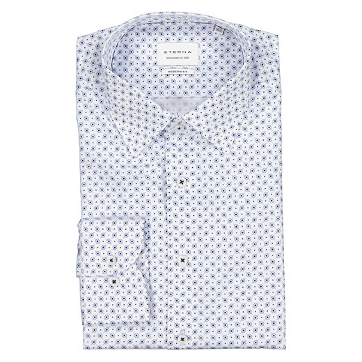 Eterna Koszula - Modern fit - w kolorze biało-niebieskim ze sklepu Limango Polska w kategorii Koszule męskie - zdjęcie 184043555