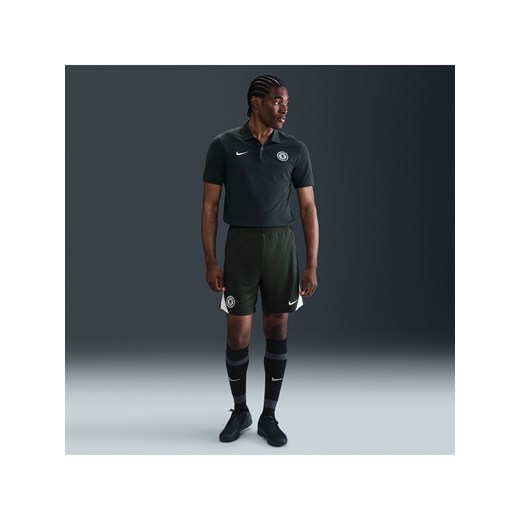 Męskie spodenki piłkarskie z dzianiny Nike Dri-FIT Chelsea F.C. Strike - Zieleń ze sklepu Nike poland w kategorii Spodenki męskie - zdjęcie 184044169