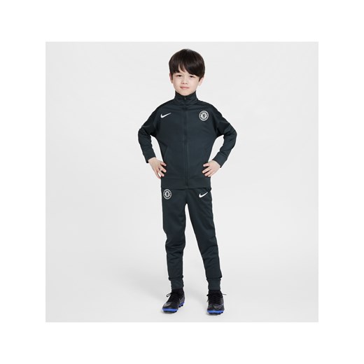 Dzianinowy dres piłkarski dla małych dzieci Nike Dri-FIT Chelsea F.C. Strike - Zieleń ze sklepu Nike poland w kategorii Dresy chłopięce - zdjęcie 184044176