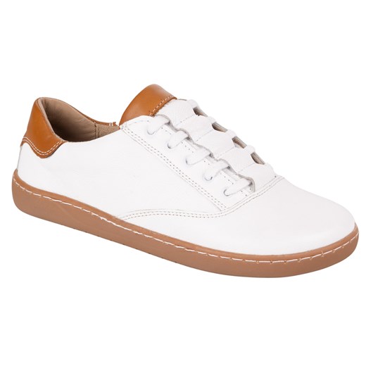 Sneakersy barefoot damskie Maja Olivier – anatomiczne buty skórzane białe ze sklepu butyolivier w kategorii Buty sportowe damskie - zdjęcie 184044318