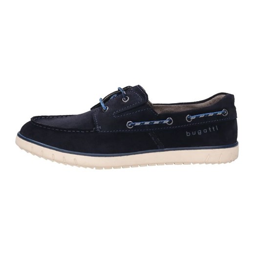 Buty Bugatti 321-ADE04-1400-4100 niebieskie ze sklepu ButyModne.pl w kategorii Mokasyny męskie - zdjęcie 184044436