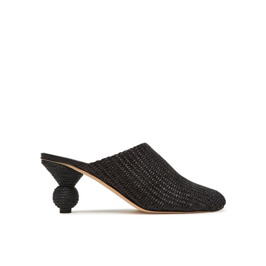 Klapki Weekend Max Mara 2515521015600 Czarny ze sklepu eobuwie.pl w kategorii Lordsy damskie - zdjęcie 184044618