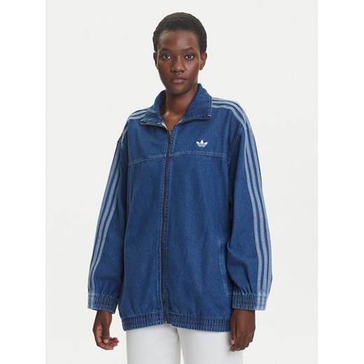 adidas Kurtka jeansowa adicolor Denim Adilenium JY2896 Niebieski Oversize ze sklepu MODIVO w kategorii Kurtki damskie - zdjęcie 184045519