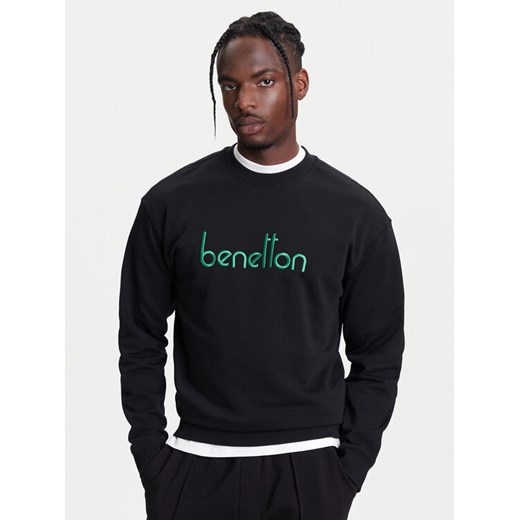 United Colors Of Benetton Bluza 3FWYU109S Szary Regular Fit ze sklepu MODIVO w kategorii Bluzy męskie - zdjęcie 184045556