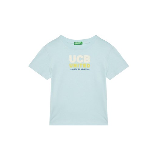 United Colors Of Benetton T-Shirt 3I1XG10JO Niebieski Regular Fit ze sklepu MODIVO w kategorii T-shirty chłopięce - zdjęcie 184045585