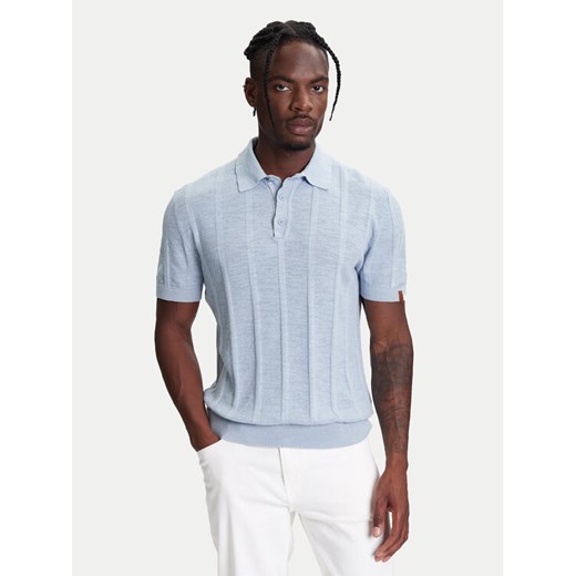 United Colors Of Benetton Polo 115GK301G Niebieski Regular Fit ze sklepu MODIVO w kategorii T-shirty męskie - zdjęcie 184045588