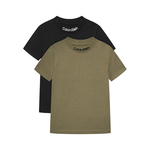Calvin Klein Jeans Komplet 2 t-shirtów Embro Logo IB0IB02529 D Kolorowy Regular Fit ze sklepu MODIVO w kategorii T-shirty chłopięce - zdjęcie 184045637