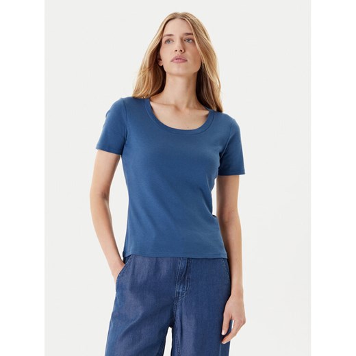 United Colors Of Benetton T-Shirt 3GA2D1066 Granatowy Slim Fit ze sklepu MODIVO w kategorii Bluzki damskie - zdjęcie 184045668