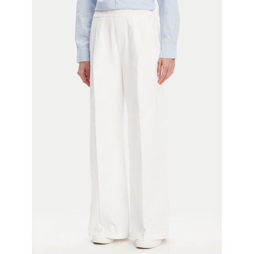 United Colors Of Benetton Spodnie palazzo 4DUKDF01B Biały Wide Leg ze sklepu MODIVO w kategorii Spodnie damskie - zdjęcie 184045725