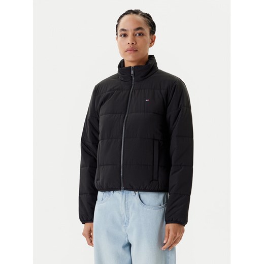 Tommy Jeans Kurtka przejściowa DW0DW20958 Czarny Regular Fit ze sklepu MODIVO w kategorii Kurtki damskie - zdjęcie 184045757