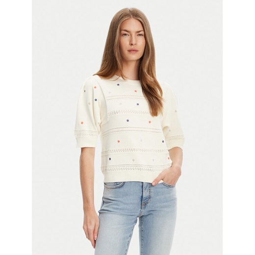 United Colors Of Benetton Sweter 10C1E10DO Beżowy Regular Fit ze sklepu MODIVO w kategorii Swetry damskie - zdjęcie 184045759