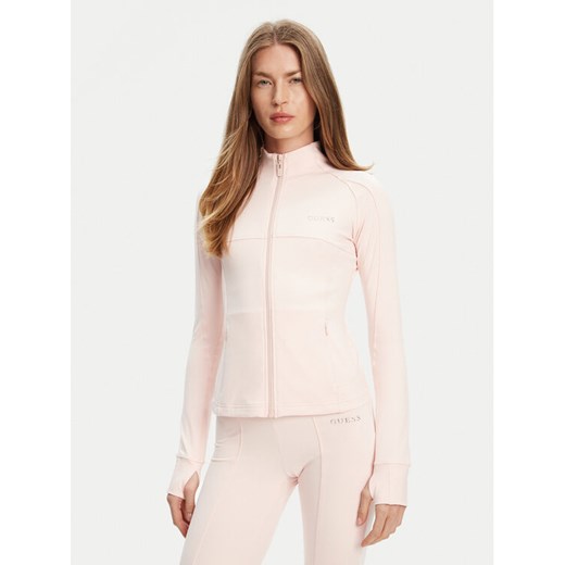 Guess Bluza V5RP17 KCD02 Różowy Regular Fit ze sklepu MODIVO w kategorii Bluzy damskie - zdjęcie 184045827