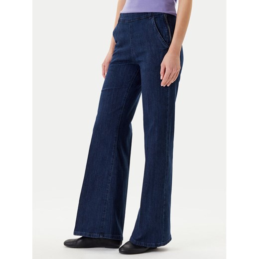 United Colors Of Benetton Jeansy 4TUTDF06V Granatowy Flare Fit ze sklepu MODIVO w kategorii Jeansy damskie - zdjęcie 184045837